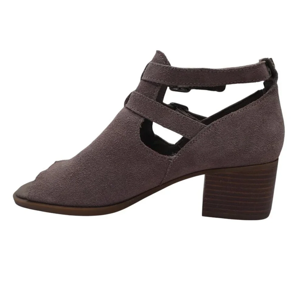 Koolabura by UGG Sophy Suede Open Toe Shootie Ankle Bootie Womens 6.5
